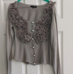Romantic ruffled sweater